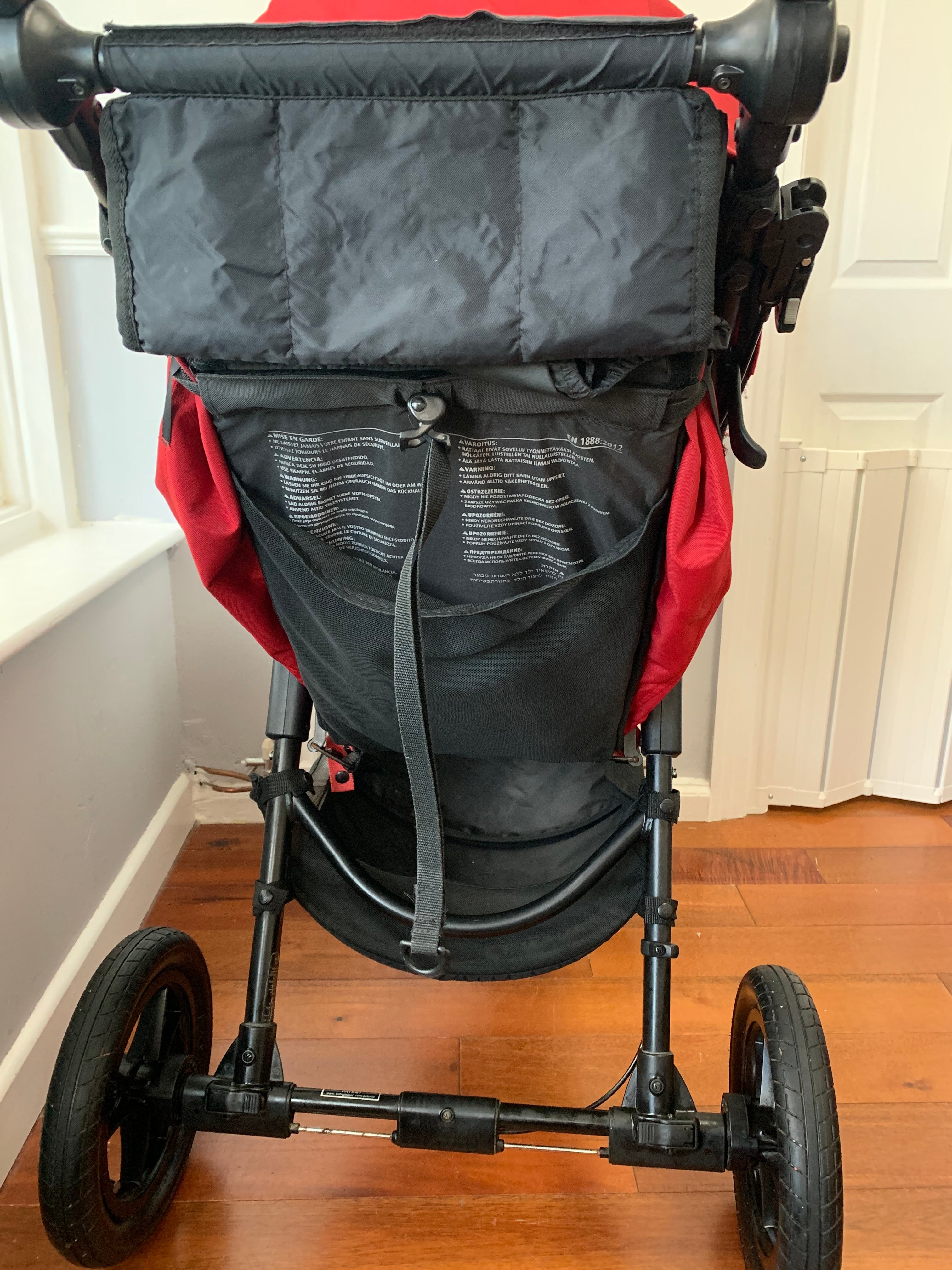 Baby Jogger City Elite All-Terrain Buggy & Carrycot - Red, Footmuff Included