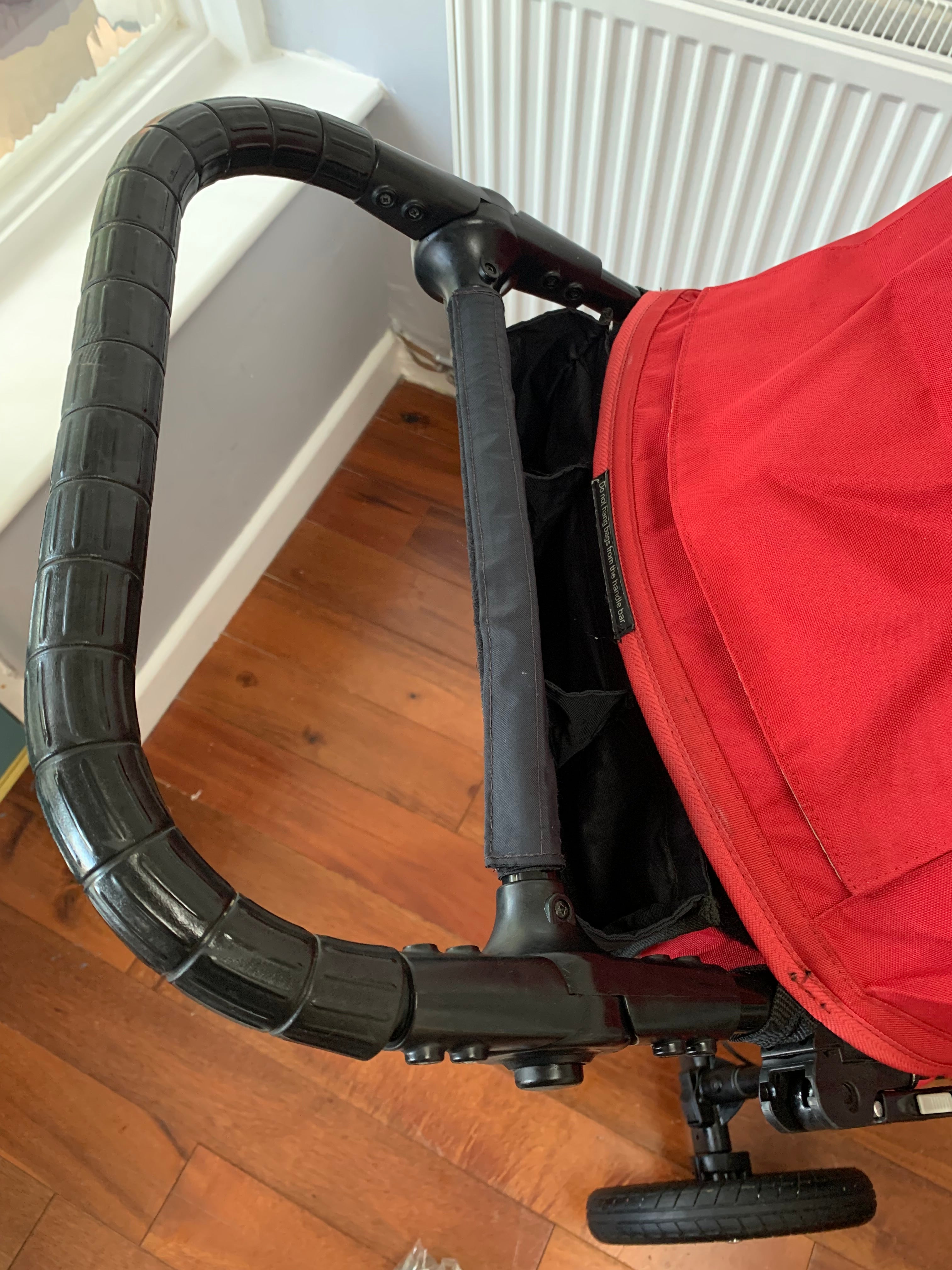 Baby Jogger City Elite All-Terrain Buggy & Carrycot - Red, Footmuff Included