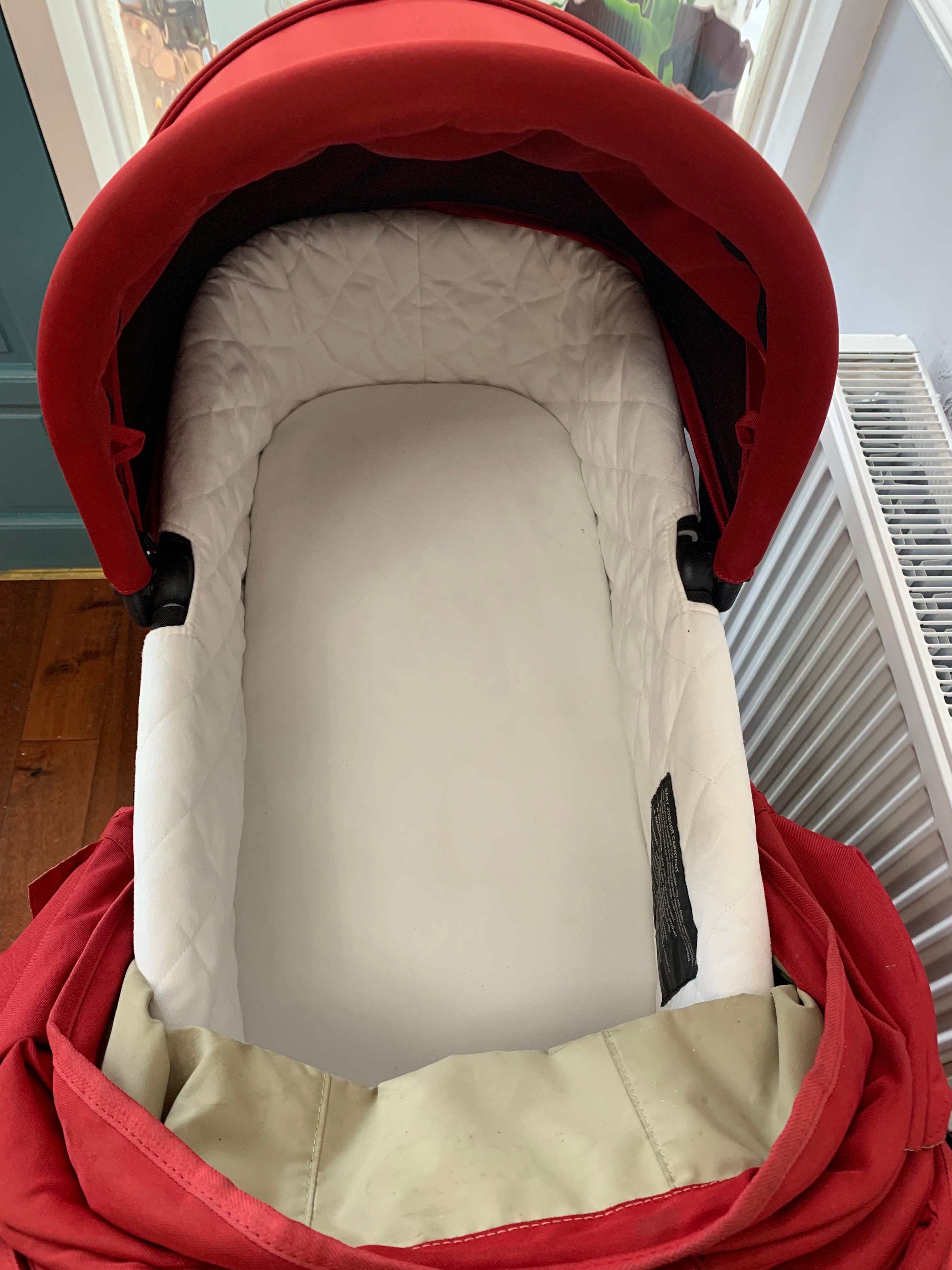 Baby Jogger City Elite All-Terrain Buggy & Carrycot - Red, Footmuff Included