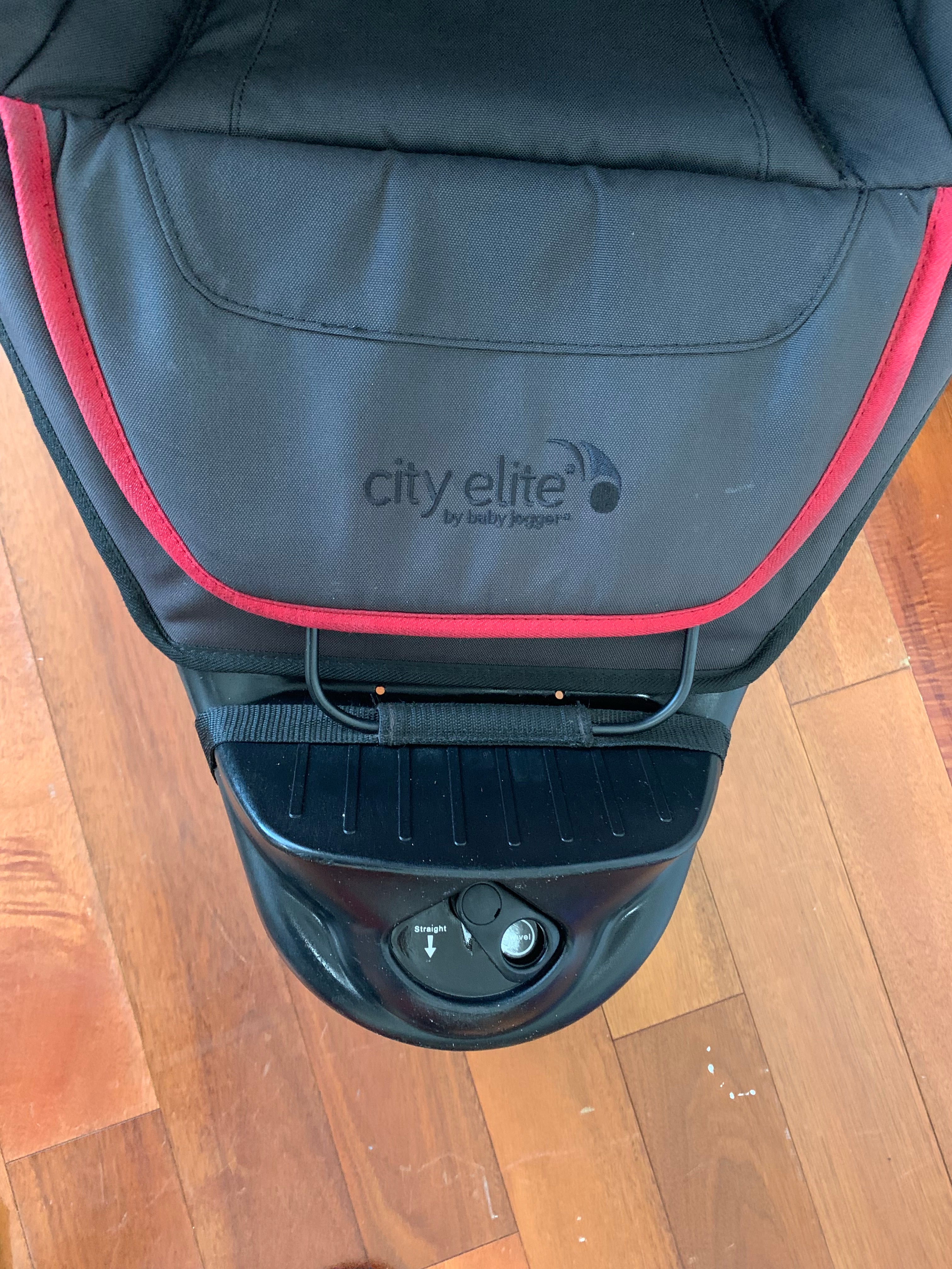 Baby Jogger City Elite All-Terrain Buggy & Carrycot - Red, Footmuff Included